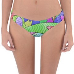 Colorful stylish design Reversible Hipster Bikini Bottoms