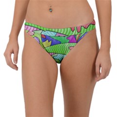 Colorful stylish design Band Bikini Bottom