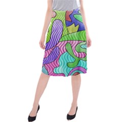 Colorful stylish design Midi Beach Skirt