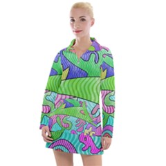 Colorful stylish design Women s Long Sleeve Casual Dress