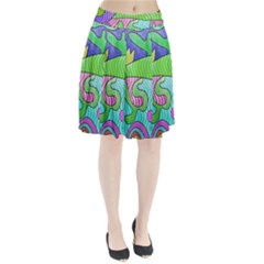 Colorful stylish design Pleated Skirt