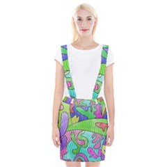 Colorful stylish design Braces Suspender Skirt