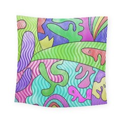 Colorful stylish design Square Tapestry (Small)