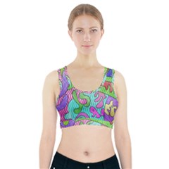 Colorful stylish design Sports Bra With Pocket