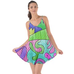 Colorful stylish design Love the Sun Cover Up