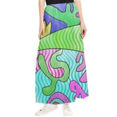 Colorful stylish design Maxi Chiffon Skirt