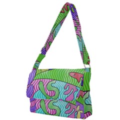 Colorful stylish design Full Print Messenger Bag (S)