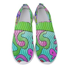 Colorful stylish design Women s Slip On Sneakers