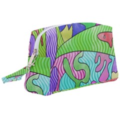 Colorful stylish design Wristlet Pouch Bag (Large)