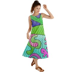 Colorful stylish design Summer Maxi Dress