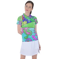 Colorful stylish design Women s Polo Tee