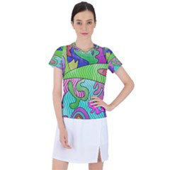 Colorful stylish design Women s Sports Top