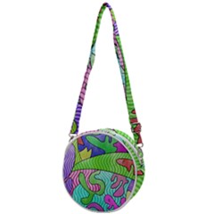 Colorful stylish design Crossbody Circle Bag
