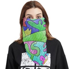 Colorful stylish design Face Covering Bandana (Triangle)