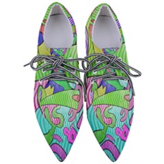 Colorful Stylish Design Pointed Oxford Shoes by gasi