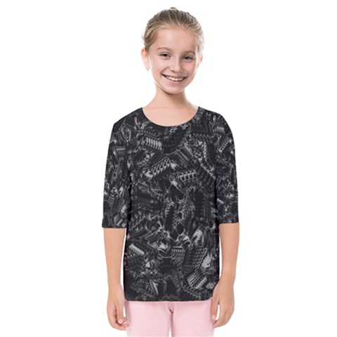 Xeno Frenzy Kids  Quarter Sleeve Raglan Tee by MRNStudios