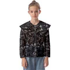 Xeno Frenzy Kids  Peter Pan Collar Blouse by MRNStudios