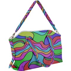 Colorful stylish design Canvas Crossbody Bag