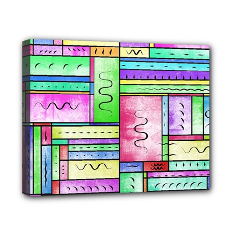 Colorful Pattern Canvas 10  X 8  (stretched) by gasi