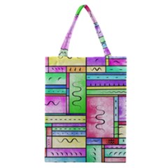 Colorful Pattern Classic Tote Bag by gasi