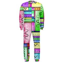 Colorful Pattern Onepiece Jumpsuit (men) by gasi