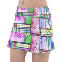 Colorful Pattern Classic Tennis Skirt by gasi