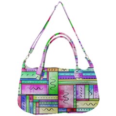 Colorful Pattern Removal Strap Handbag by gasi