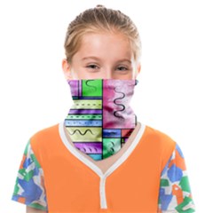 Colorful Pattern Face Covering Bandana (kids) by gasi