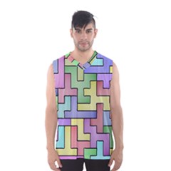 Colorful Stylish Design Men s Basketball Tank Top by gasi