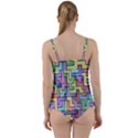 Colorful stylish design Twist Front Tankini Set View2