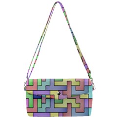 Colorful Stylish Design Removable Strap Clutch Bag by gasi