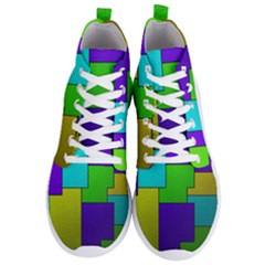 Colorful Design Men s Lightweight High Top Sneakers by gasi