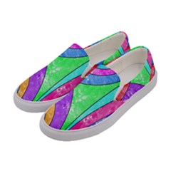 Colorful Stylish Design Women s Canvas Slip Ons by gasi