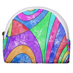 Colorful Stylish Design Horseshoe Style Canvas Pouch by gasi