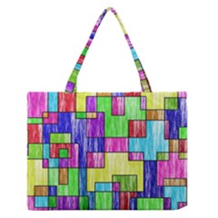 Colorful Stylish Design Zipper Medium Tote Bag by gasi