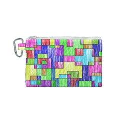 Colorful Stylish Design Canvas Cosmetic Bag (small) by gasi