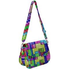Colorful Stylish Design Saddle Handbag by gasi