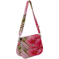 Nature Flowers Saddle Handbag