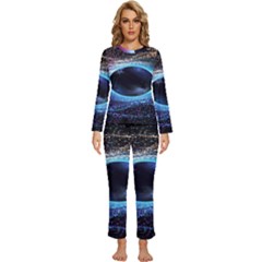 Digitalgalaxy Womens  Long Sleeve Lightweight Pajamas Set