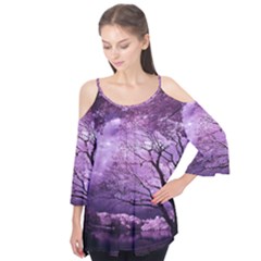 Violet Nature Flutter Tees