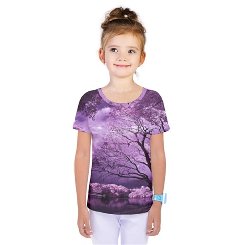 Violet Nature Kids  One Piece Tee by Sparkle