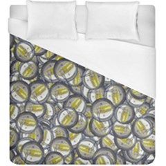 Gong Instrument Motif Pattern Duvet Cover (king Size) by dflcprintsclothing