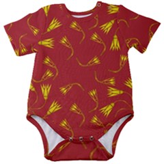 Background Pattern Texture Design Baby Short Sleeve Onesie Bodysuit by Ravend