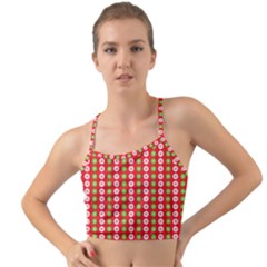 Festive Pattern Christmas Holiday Mini Tank Bikini Top