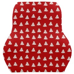 White Christmas Tree Red Car Seat Back Cushion  by TetiBright