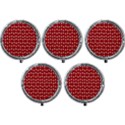 White Christmas Tree Red Mini Round Pill Box (Pack of 5) View1