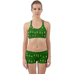 Green Christmas Trees Green Back Web Gym Set