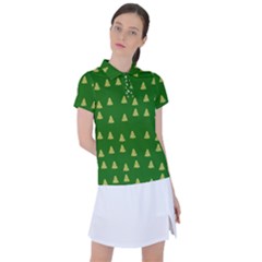 Green Christmas Trees Green Women s Polo Tee