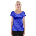 Abstract Tech Modern Pattern Cap Sleeve Top View1