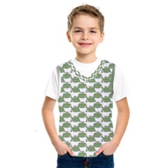 Funny Frog Cartoon Drawing Motif Pattern Kids  Basketball Tank Top by dflcprintsclothing